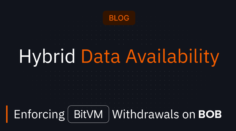 混合数据可用性: 在BOB上执行BitVM提取